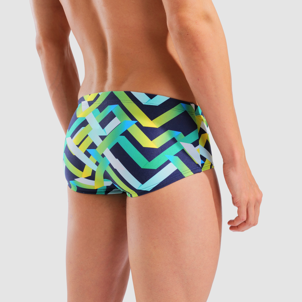 Arena M Arena Texture Swim Low Waist Short Swim Low Waist Short in BLAU