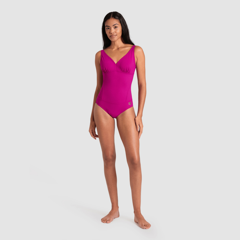 Arena W Bodylift Swimsuit Maura U Back Figurformender Badeanzug in VIOLETT