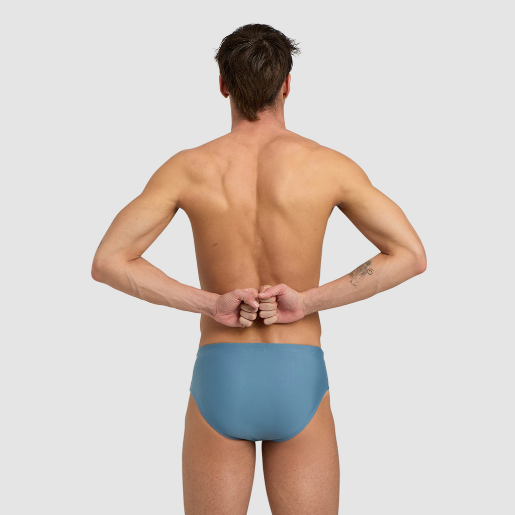 Arena Zip Brief 9Cm Swim Slip stone grey rueckseite_bild_brandshop