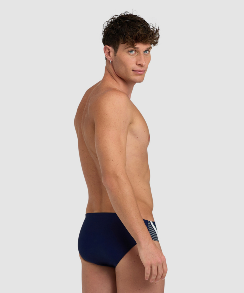 Arena Break Swimsuit Brief Swim Slip navy model_bild_back_brandshop