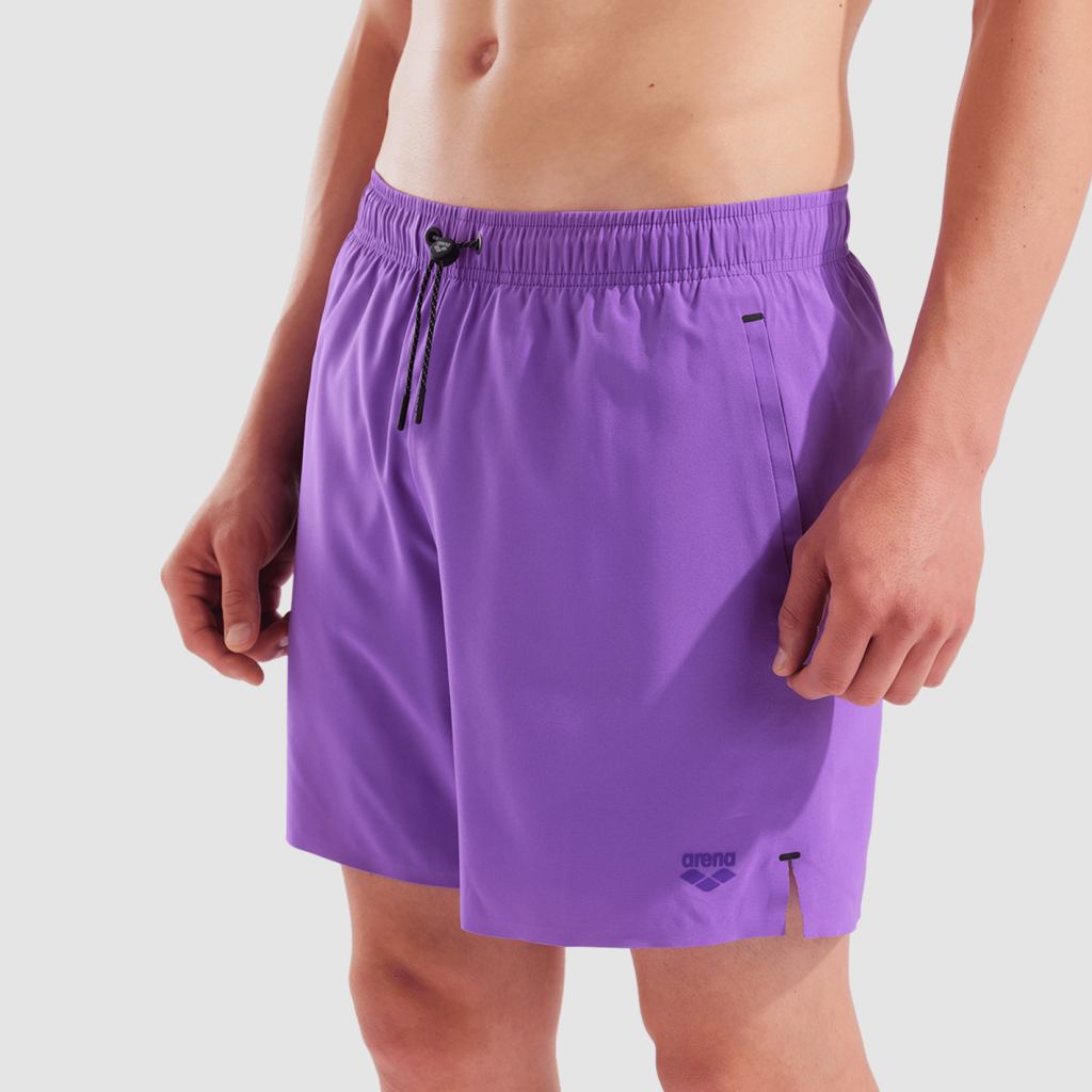 Arena M Arena Evo Beach Boxer Solid Beach Short in VIOLETT