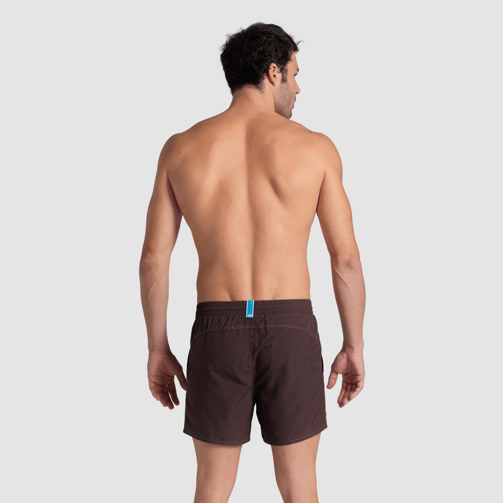 Bywayx R Beach Short sepia/calypso coral model_bild_back_brandshop