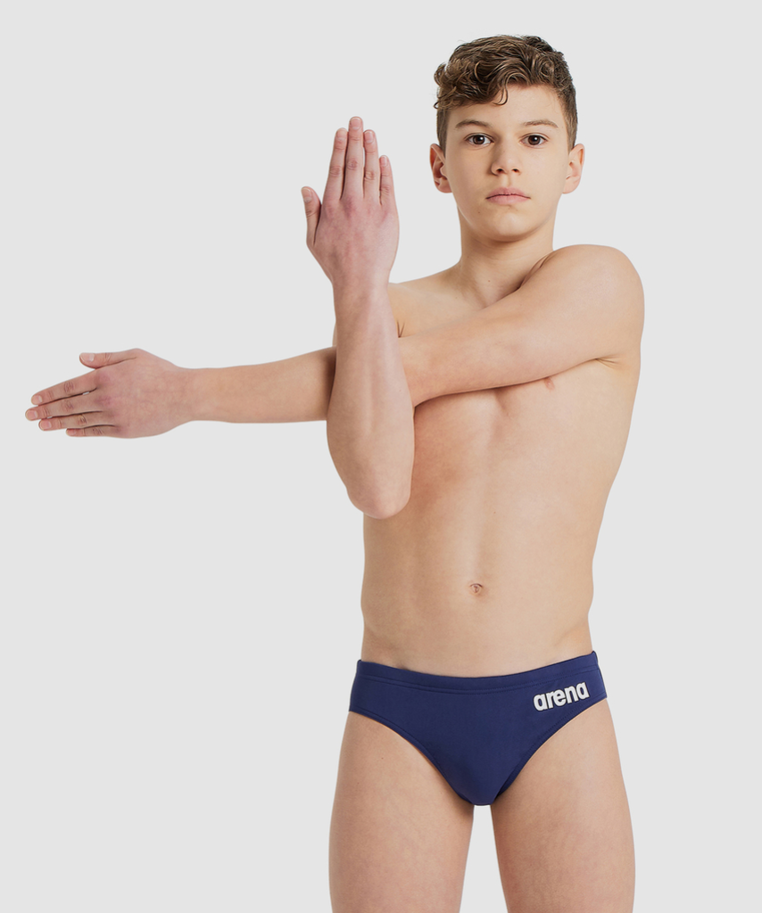 Team Swim Briefs Solid Swim Slip navy/white model_bild_brandshop