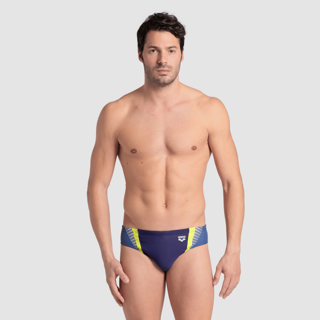 Threefold Brief R Swim Slip navy/grey blue/soft green Hauptbild_brandshop