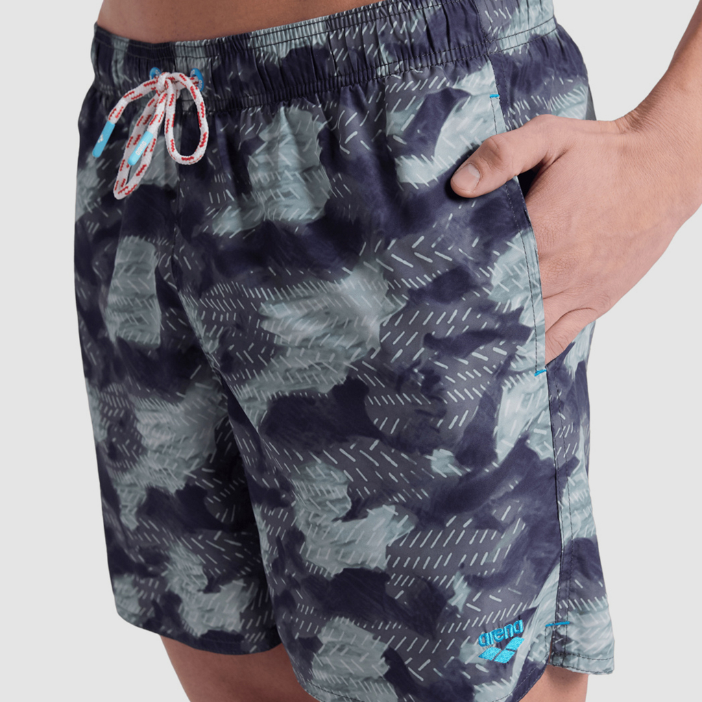 Arena M Beach Boxer Allover Beach Short in MEHRFARBIG