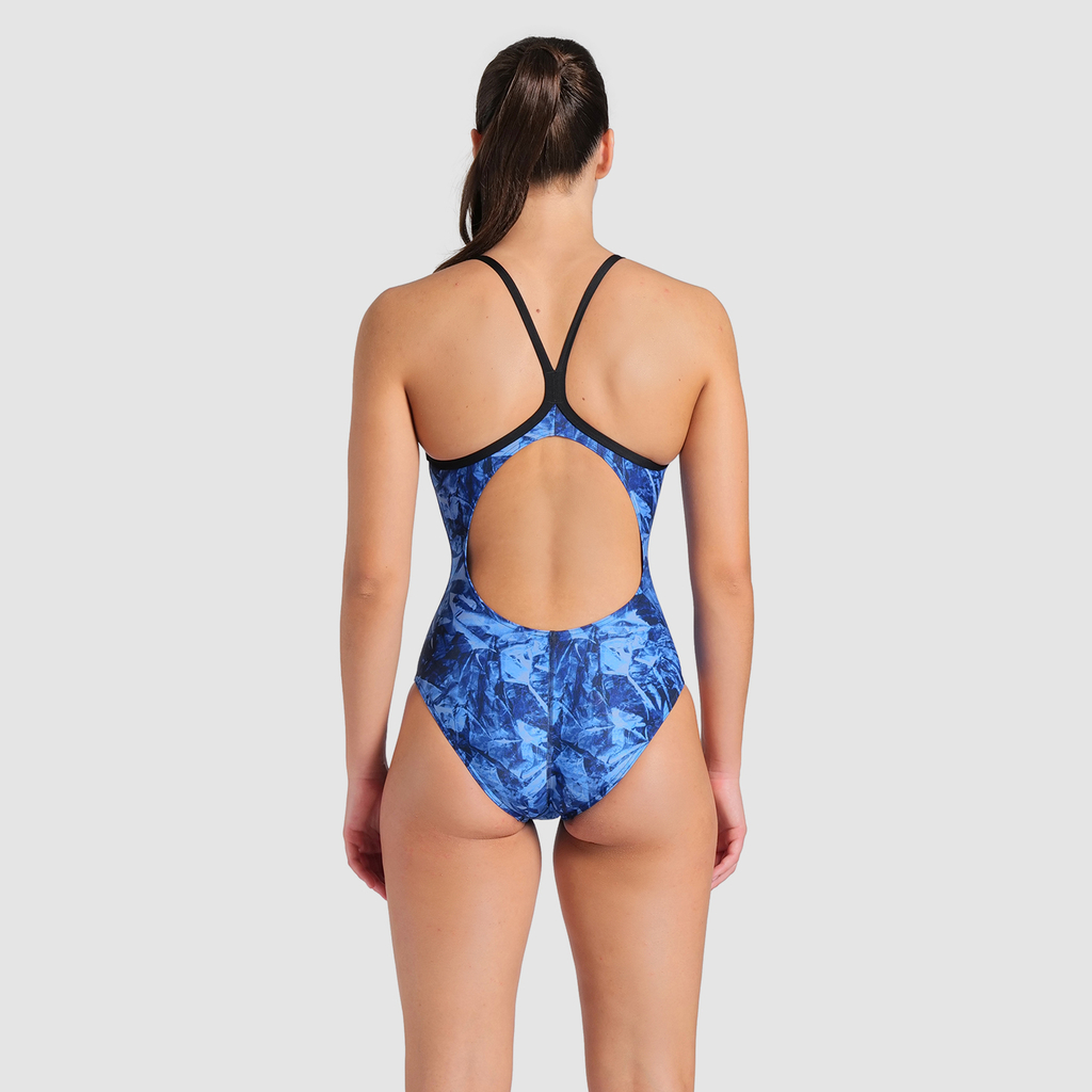 W Arena Team Crackle Swimsuit Lightdrop Back Badeanzug black/team royal rueckseite_bild_brandshop