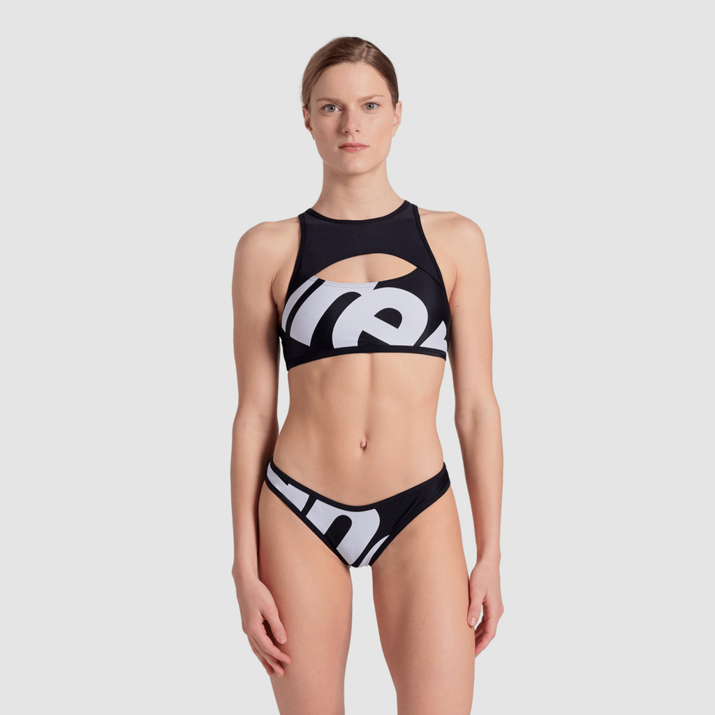 W Arena Logo Brassiere Bikini Racer Back Bikini Set white multi/black/black Hauptbild_brandshop