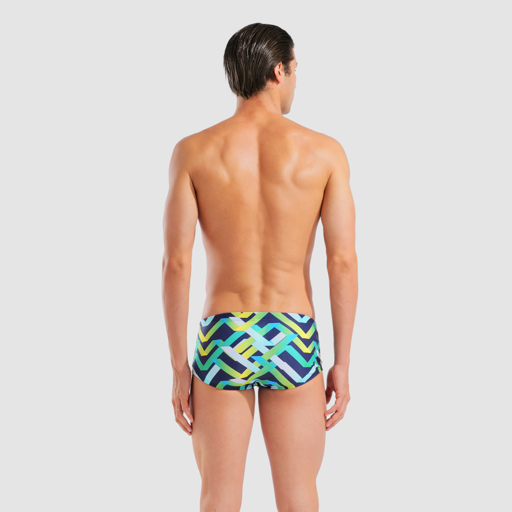 Arena M Arena Texture Swim Low Waist Short Swim Low Waist Short in BLAU