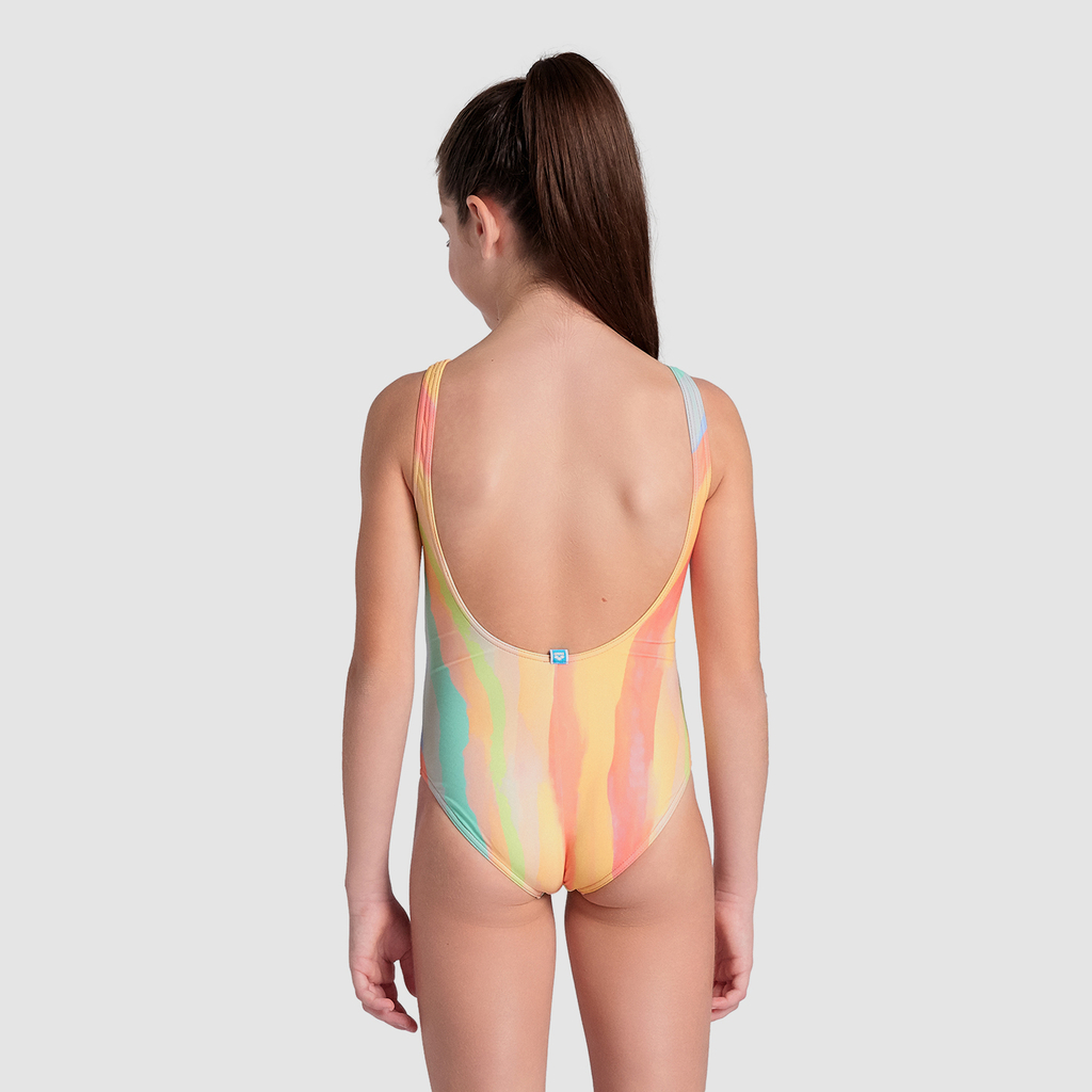 G Arena Water Print Swimsuit One Piece Badeanzug multistripes rueckseite_bild_brandshop