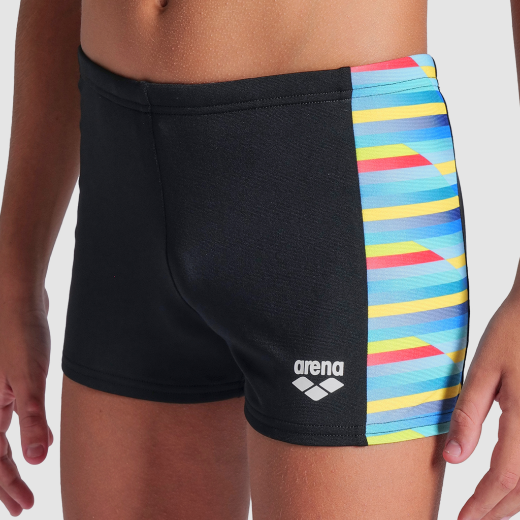 Arena B Arena Racing Stripe Swim Short in SCHWARZ