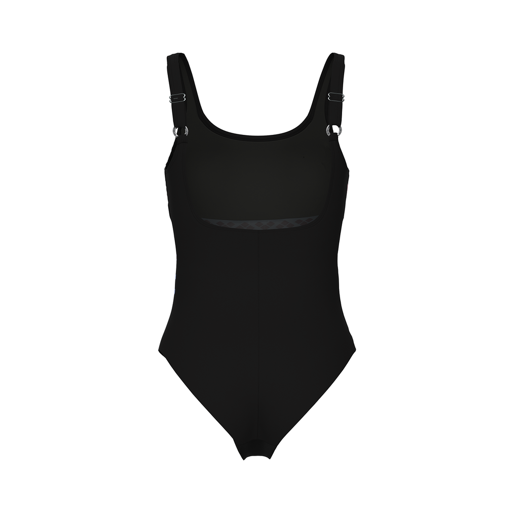 Arena W Arena Swimsuit Susanna U Back C Cup Figurformender Badeanzug in SCHWARZ