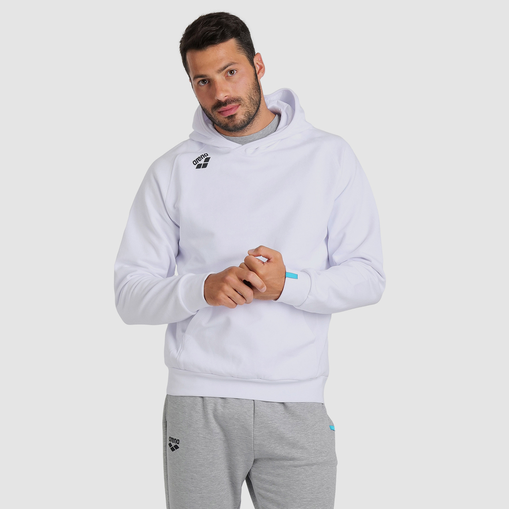 Arena Team Hooded Sweat Panel in WEISS