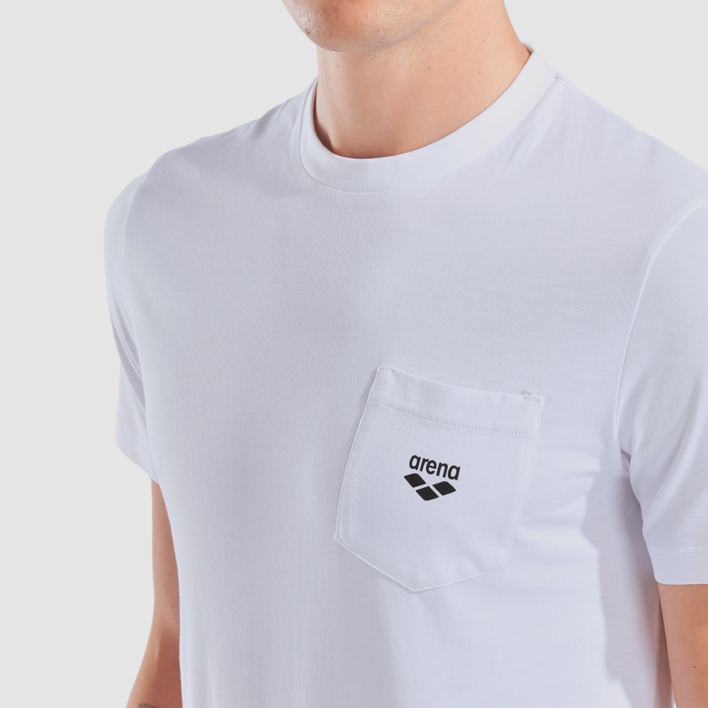 Arena M Arena Graphic Pocket T-Shirt T-Shirt in WEISS