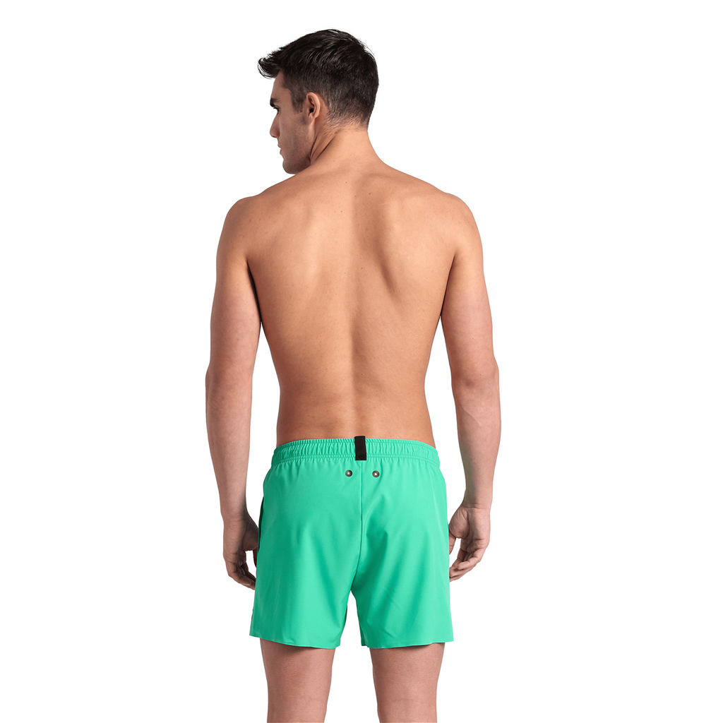 Arena Evo Beach Short Solid green quartz model_bild_back_brandshop