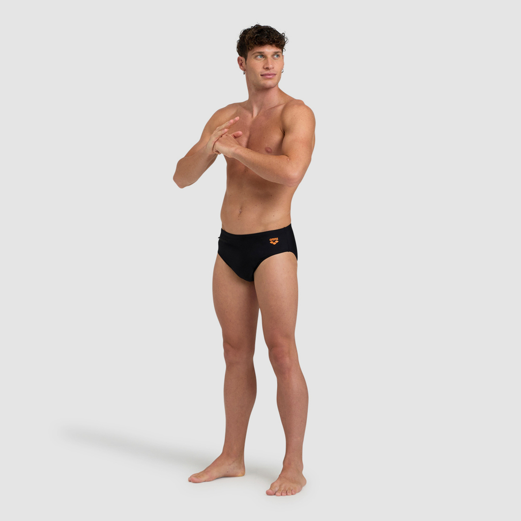 Arena Arena Zip Brief 9Cm Swim Slip in SCHWARZ