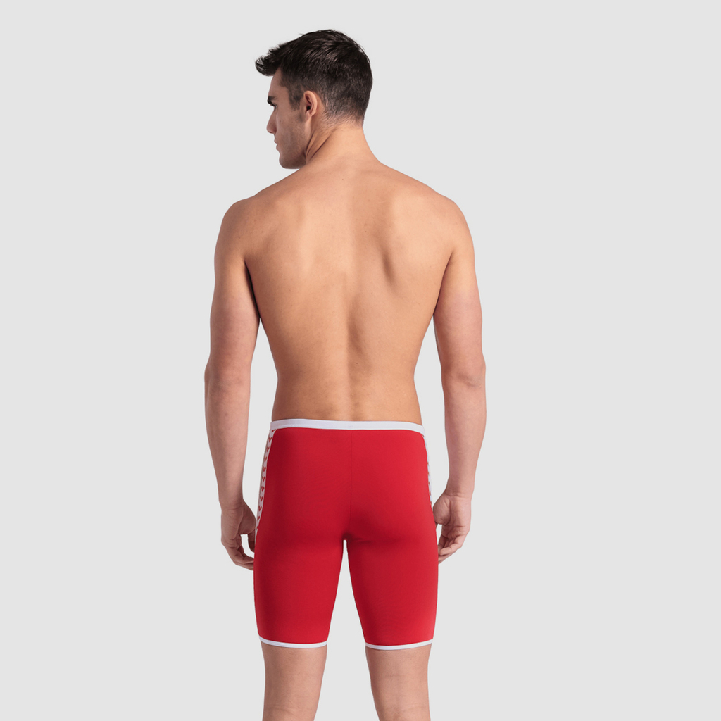 Arena Icons Swim Jammer Solid red/white model_bild_back_brandshop