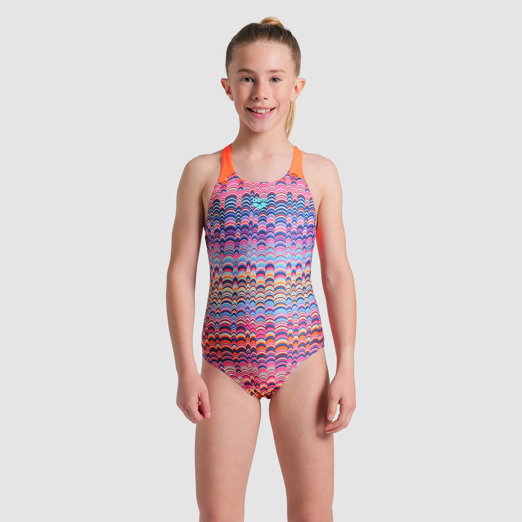 G Arena Ondulation Swimsuit Swim Pro Back Badeanzug multi violet/bright coral Hauptbild_brandshop