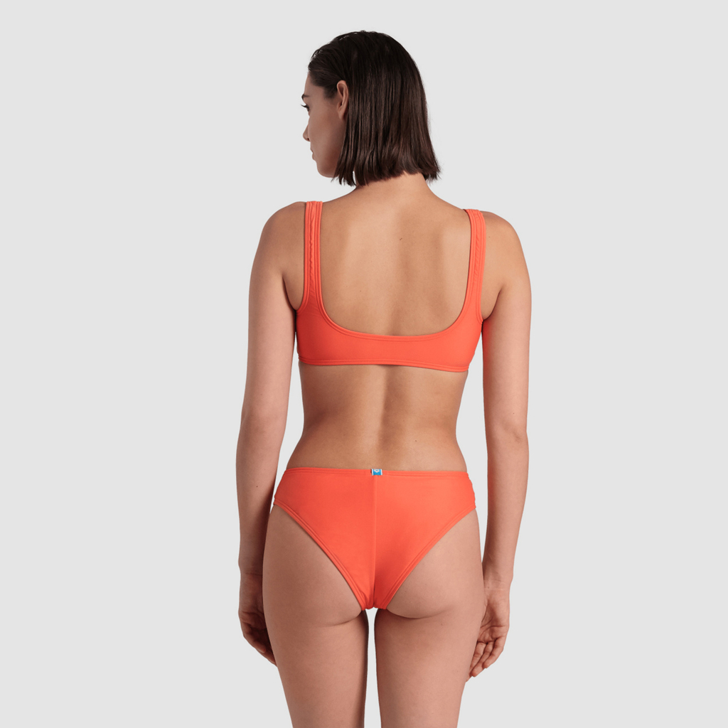 W Arena Team Stripe Bikini Bralette Bikini Set calypso coral model_bild_back_brandshop