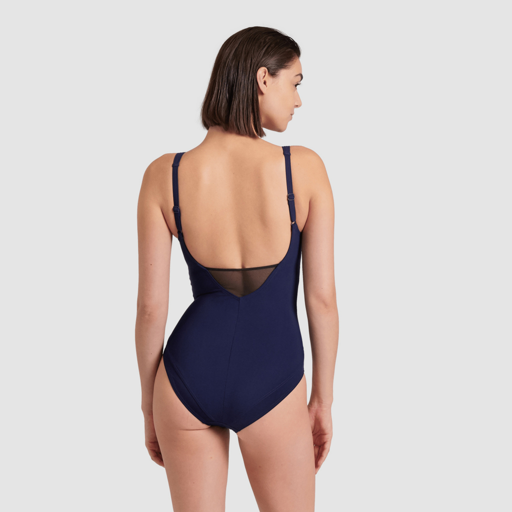 Bodylift Swimsuit Manuela U Back C Cup Badeanzug navy model_bild_back_brandshop