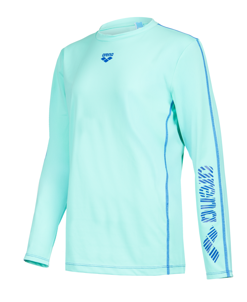 Arena Unisex Jr Arena L/S Swim Shirt UV Shirt in BLAU