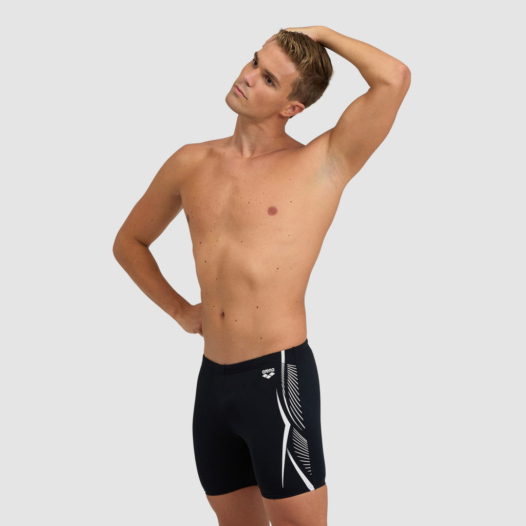 Arena Feather Swim Mid Jammer black Hauptbild_brandshop