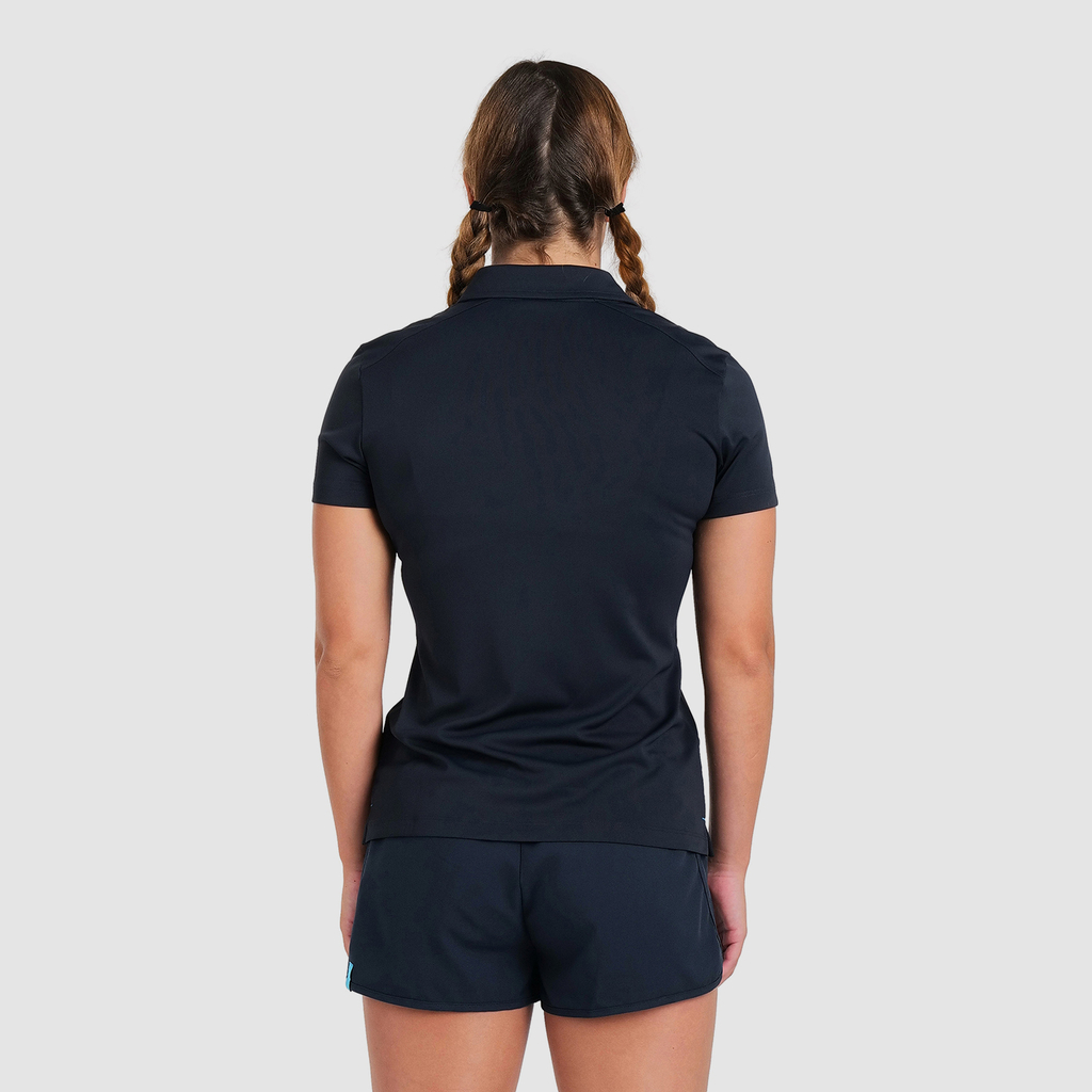 Team Poloshirt Solid navy model_bild_back_brandshop