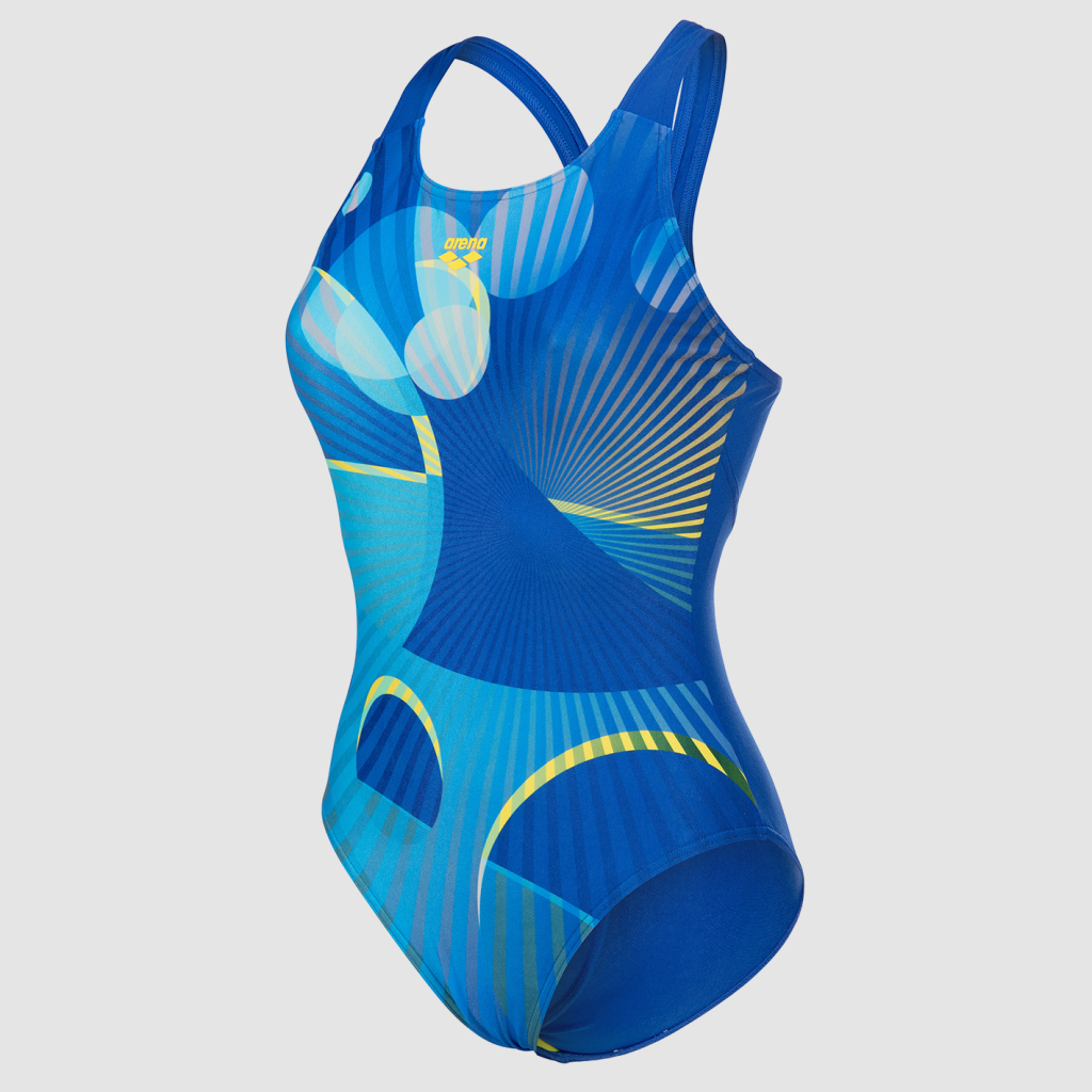 Arena W Arena Depth Swimsuit V Back Badeanzug in BLAU