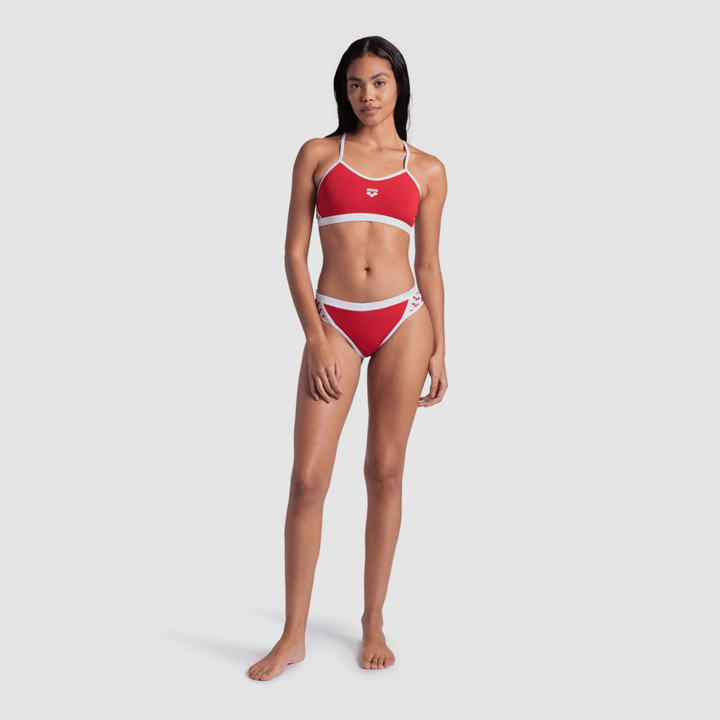 Arena Arena Icons Bikini Cross Back Solid Bikini in ROT