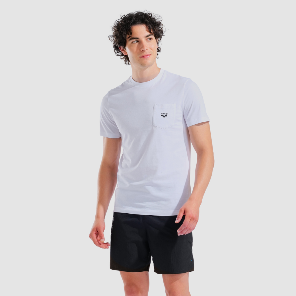 Arena M Arena Graphic Pocket T-Shirt T-Shirt in WEISS
