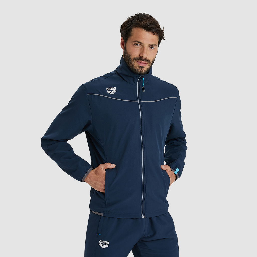 Team Jacket Panel navy model_bild_brandshop