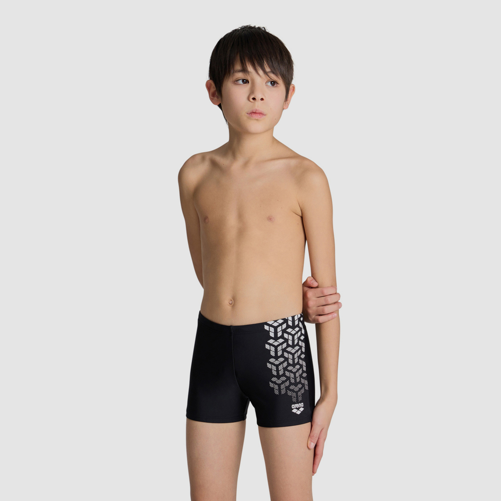 Arena Kikko V Swim Short Graphic black/white Hauptbild_brandshop