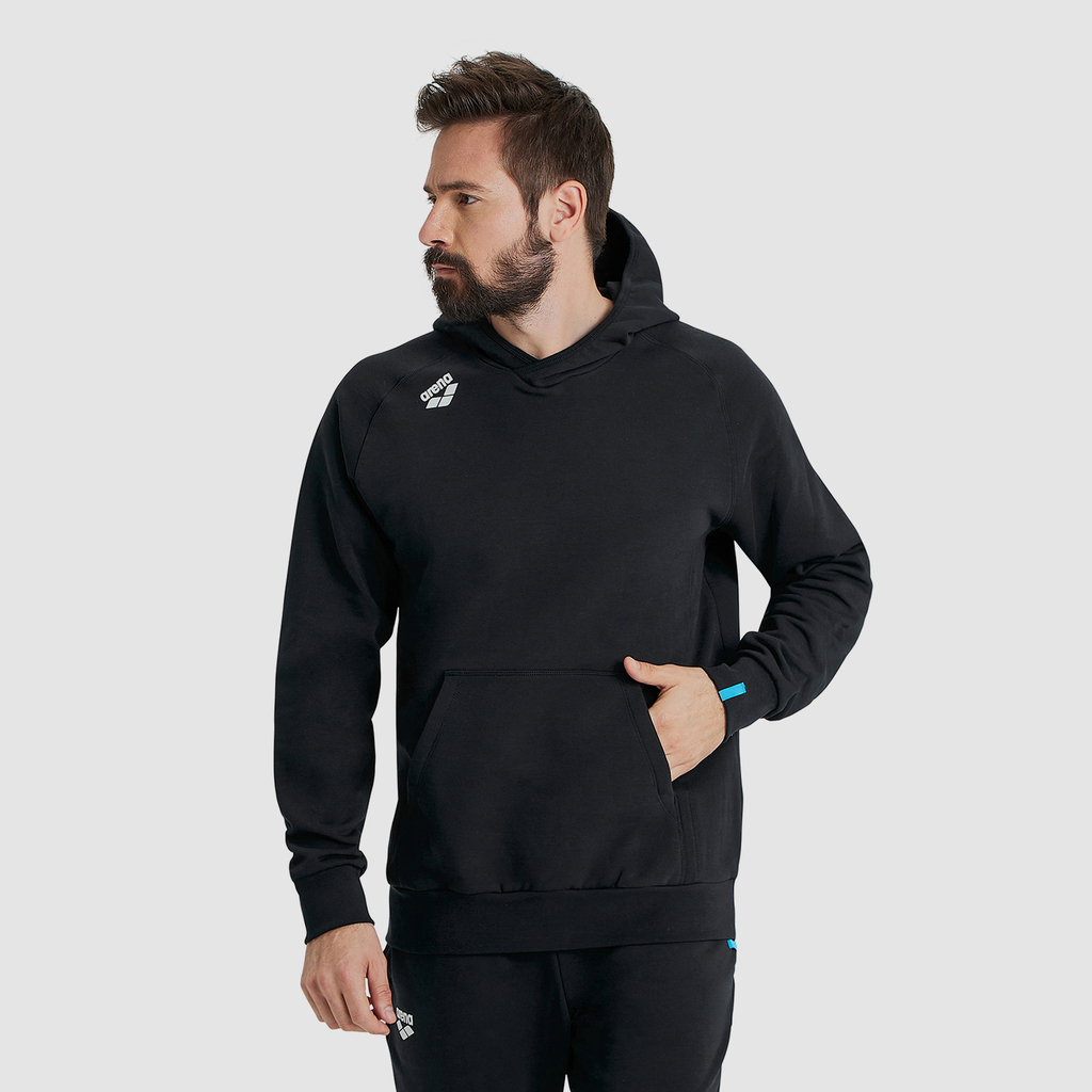 Team Hooded Sweat Panel black model_bild_brandshop