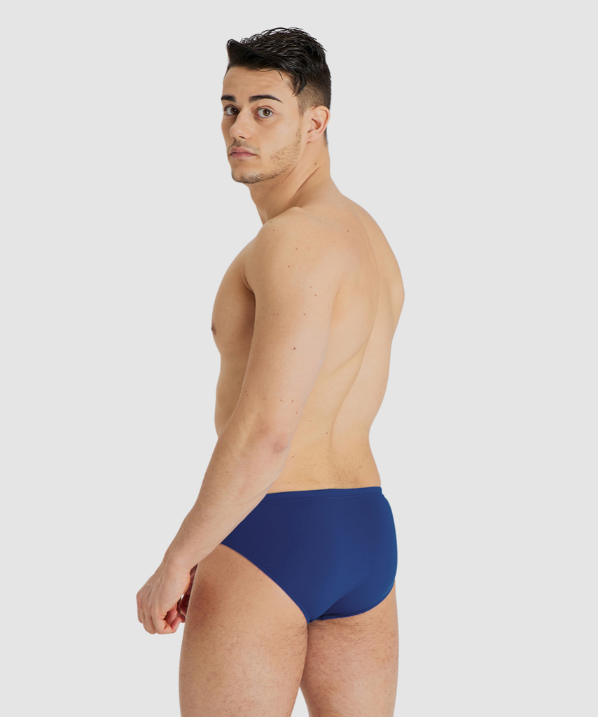 M Team Swim Briefs Solid Swim Slip navy/white model_bild_back_brandshop