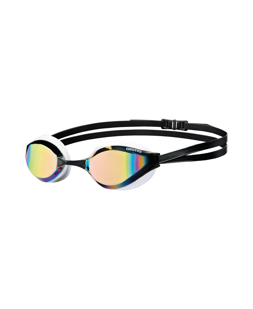 Arena Python Mirror Wettkampfschwimmbrille in SCHWARZ