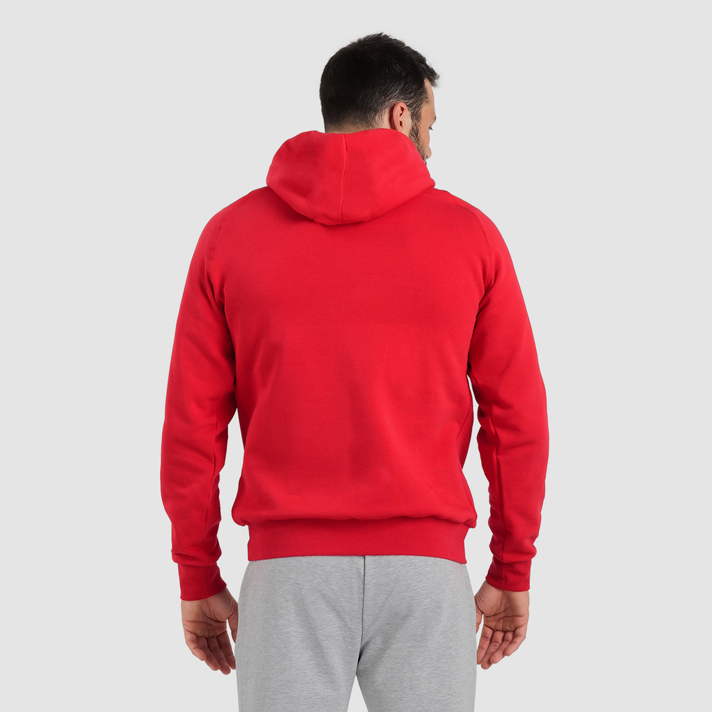 Team Hooded Sweat Panel red model_bild_back_brandshop