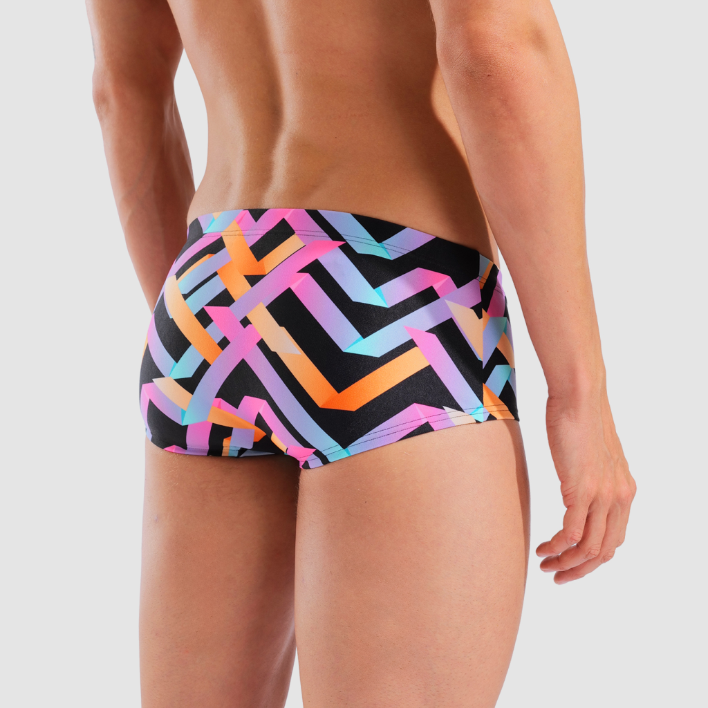 Arena M Arena Texture Swim Low Waist Short Swim Low Waist Short in SCHWARZ