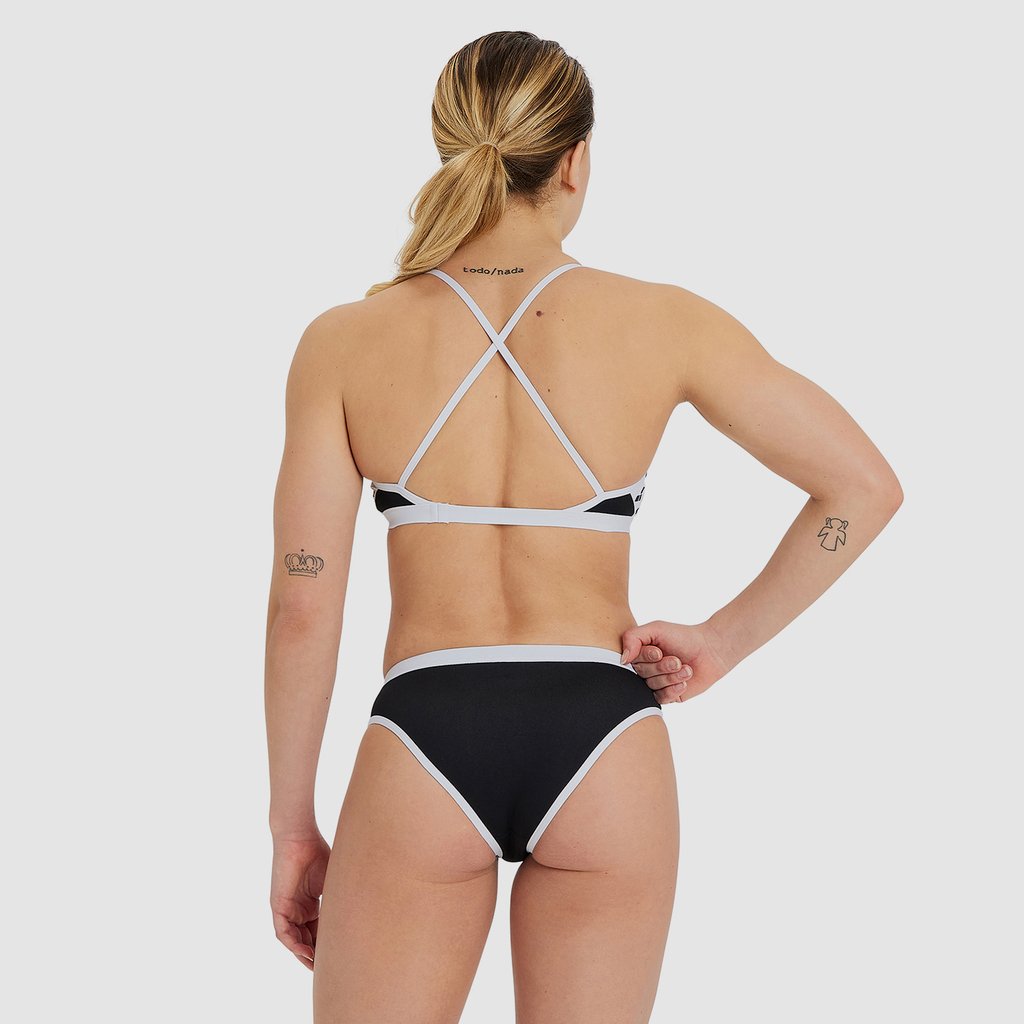 Arena Icons Bikini Cross Back Solid Bikini black/white rueckseite_bild_brandshop