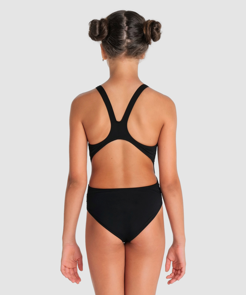 Team Swimsuit Swim Tech Solid Badeanzug black/white model_bild_back_brandshop