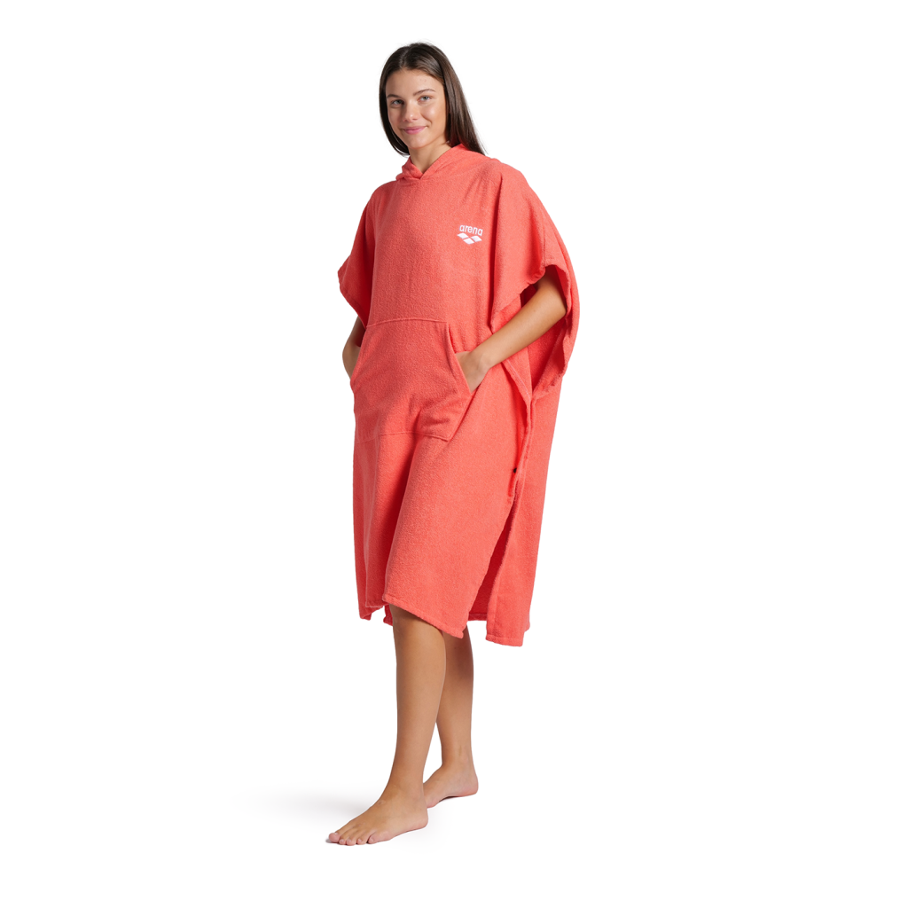 Arena Arena Cotton Poncho in ROT