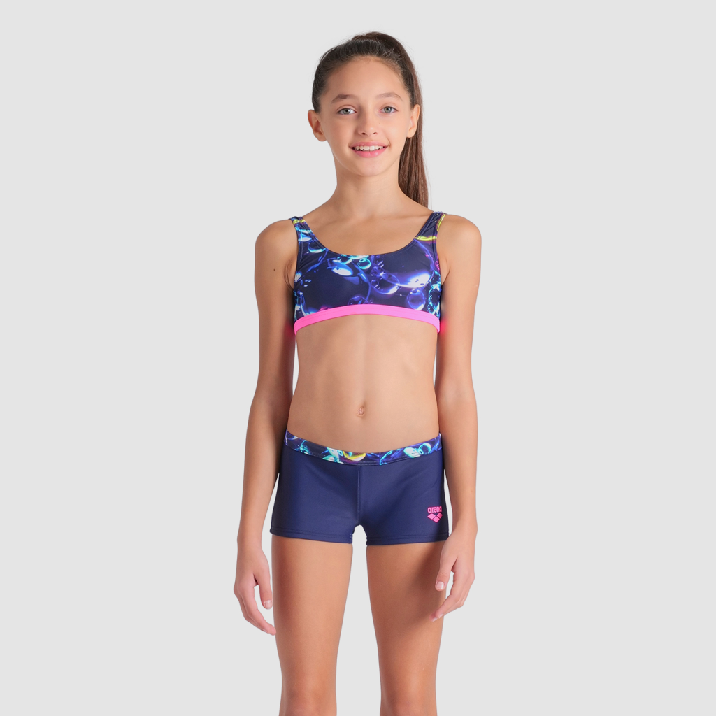 Arena G Arena Soap Bubbles Bikini Bralette Bikini Set in BLAU