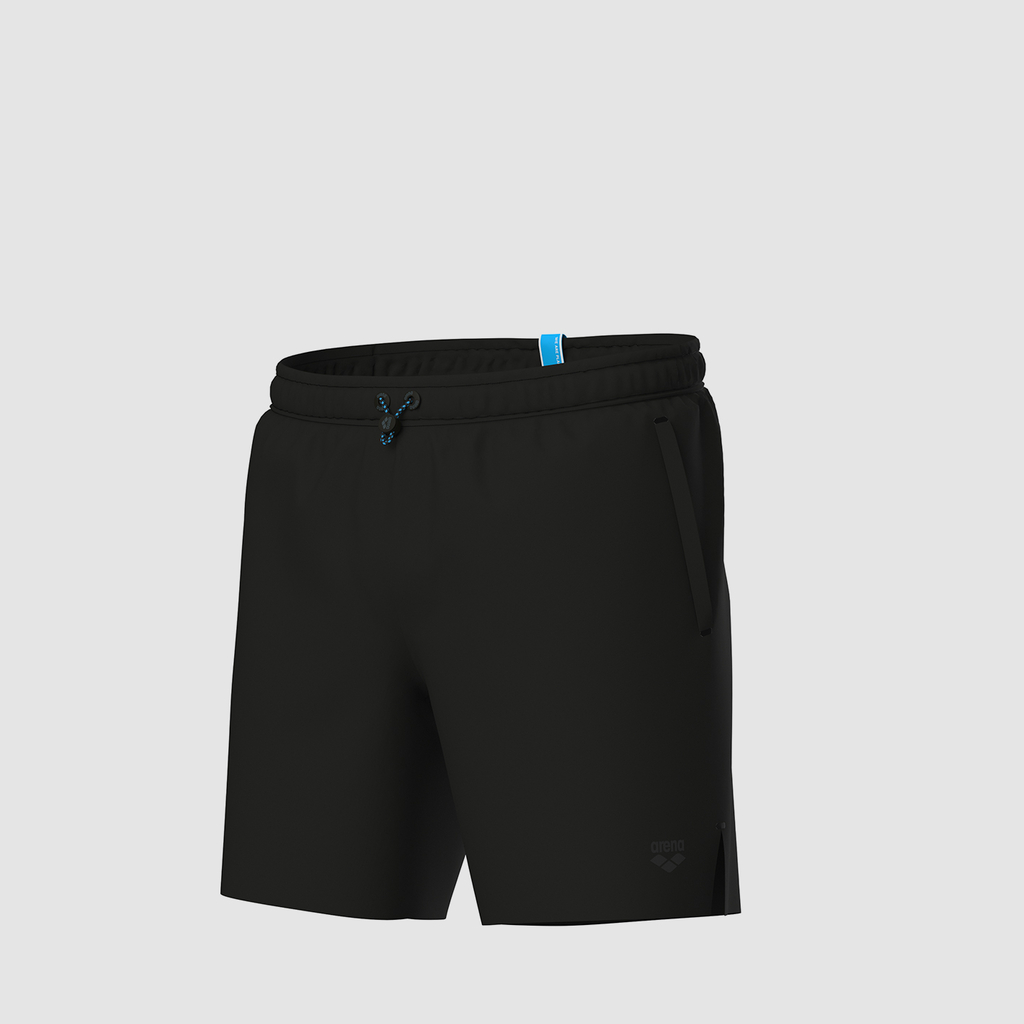 Arena M Arena Evo Beach Boxer Solid Beach Short in SCHWARZ