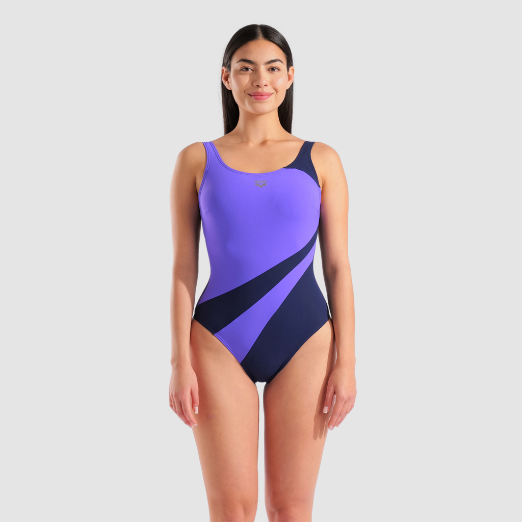 Arena W Arena Swimsuit Liliana U Back C Cup Figurformender Badeanzug in BLAU