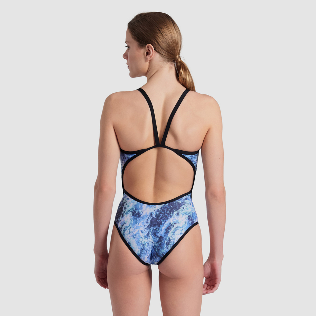 W Arena Pacific Swimsuit Super Fly Back Badeanzug black/blue multi model_bild_back_brandshop