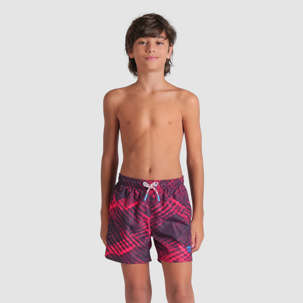 Arena B Beach Boxer Allover Beach Short in VIOLETT