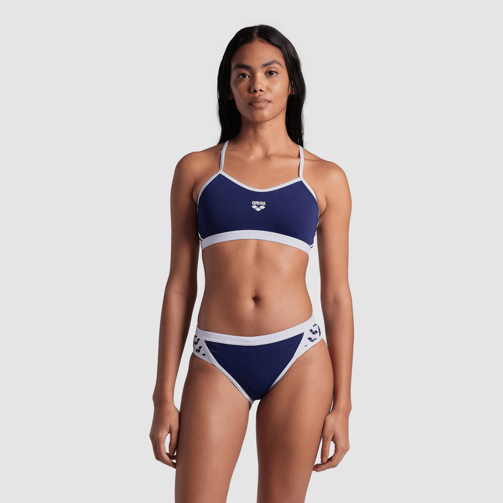 Arena Icons Bikini Cross Back Solid Bikini navy/white Hauptbild_brandshop