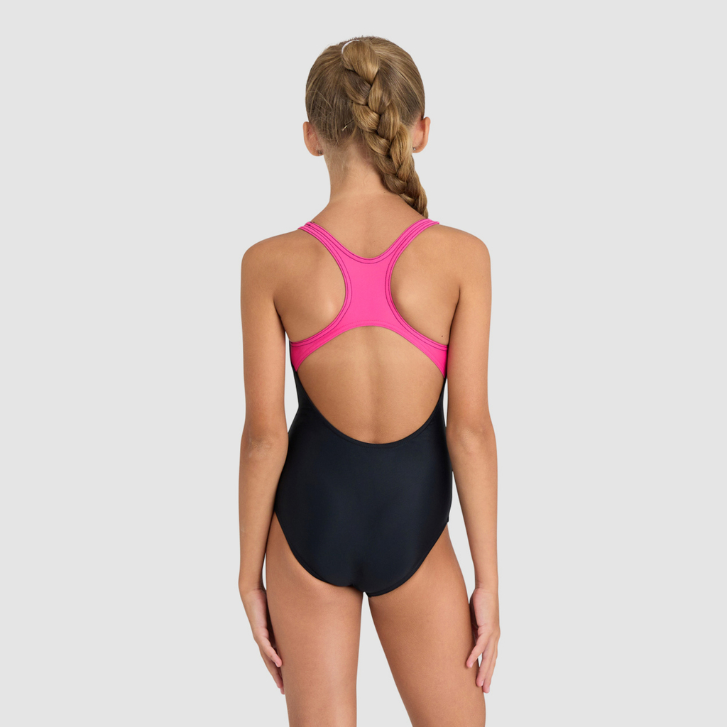 Arena Shading Swimsuit Swim Pro Back L Badeanzug black/freak rose model_bild_back_brandshop