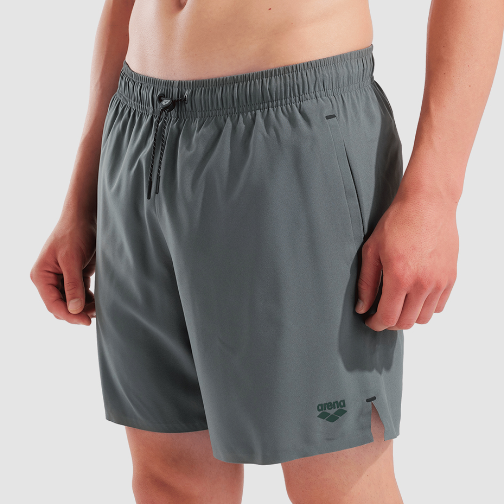 Arena M Arena Evo Beach Boxer Solid Beach Short in GRAU