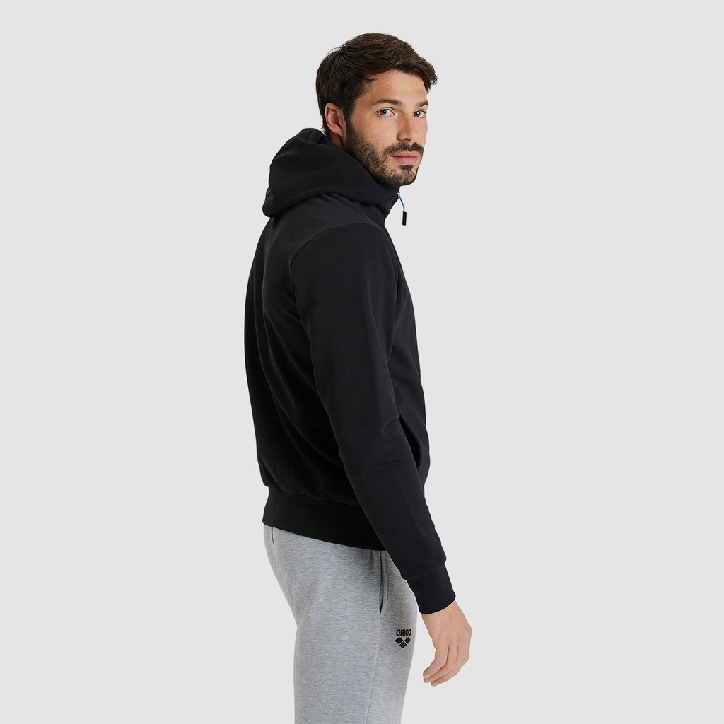 Arena Team Hooded Jacket Panel in SCHWARZ