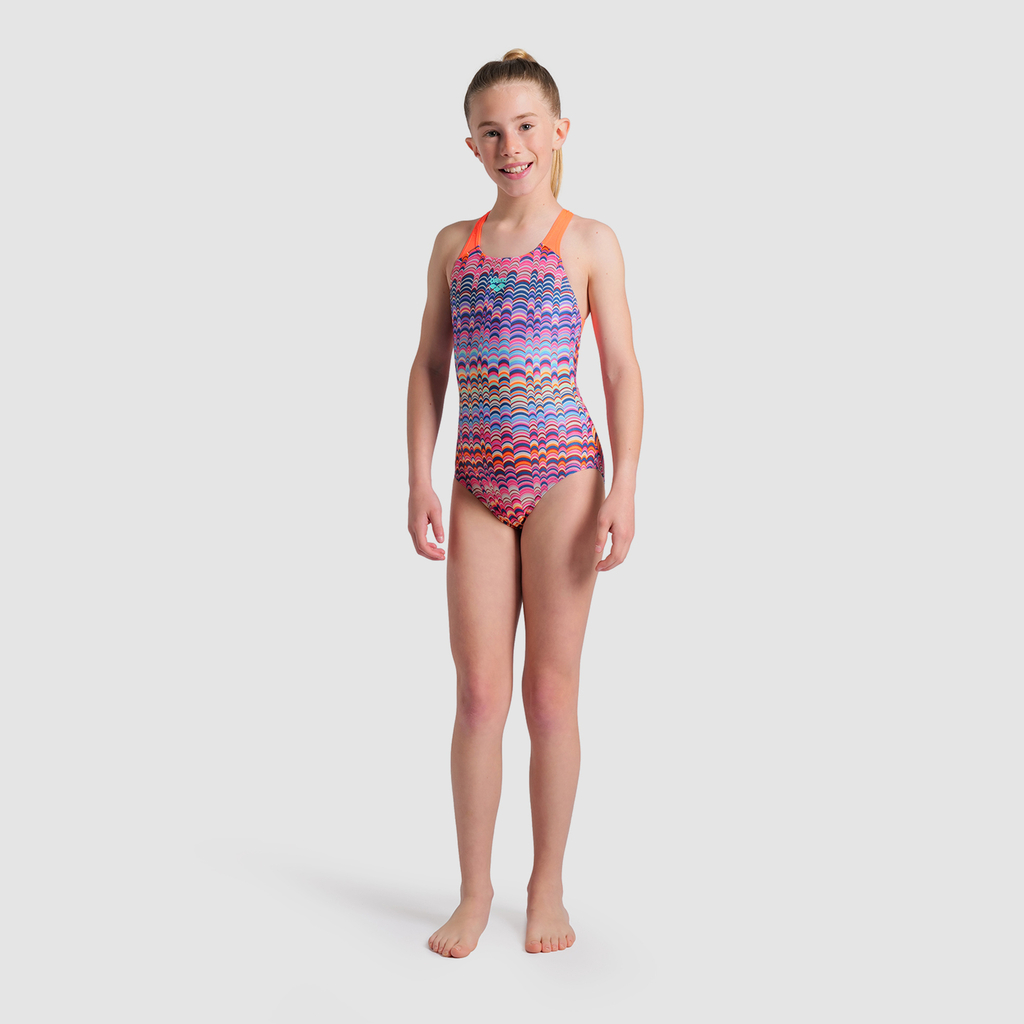 Arena G Arena Ondulation Swimsuit Swim Pro Back Badeanzug in VIOLETT