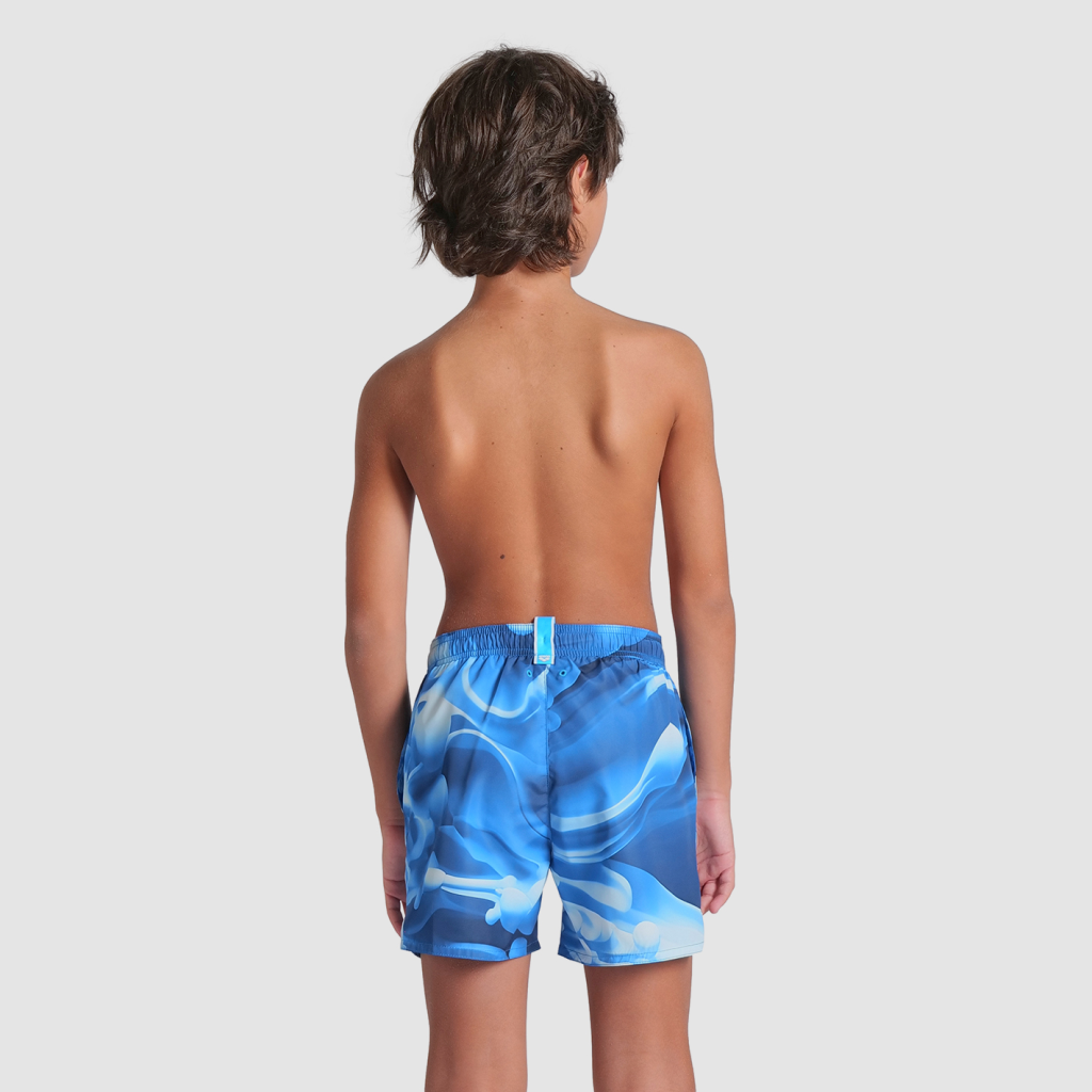 Arena B Beach Boxer Allover Beach Short in BLAU